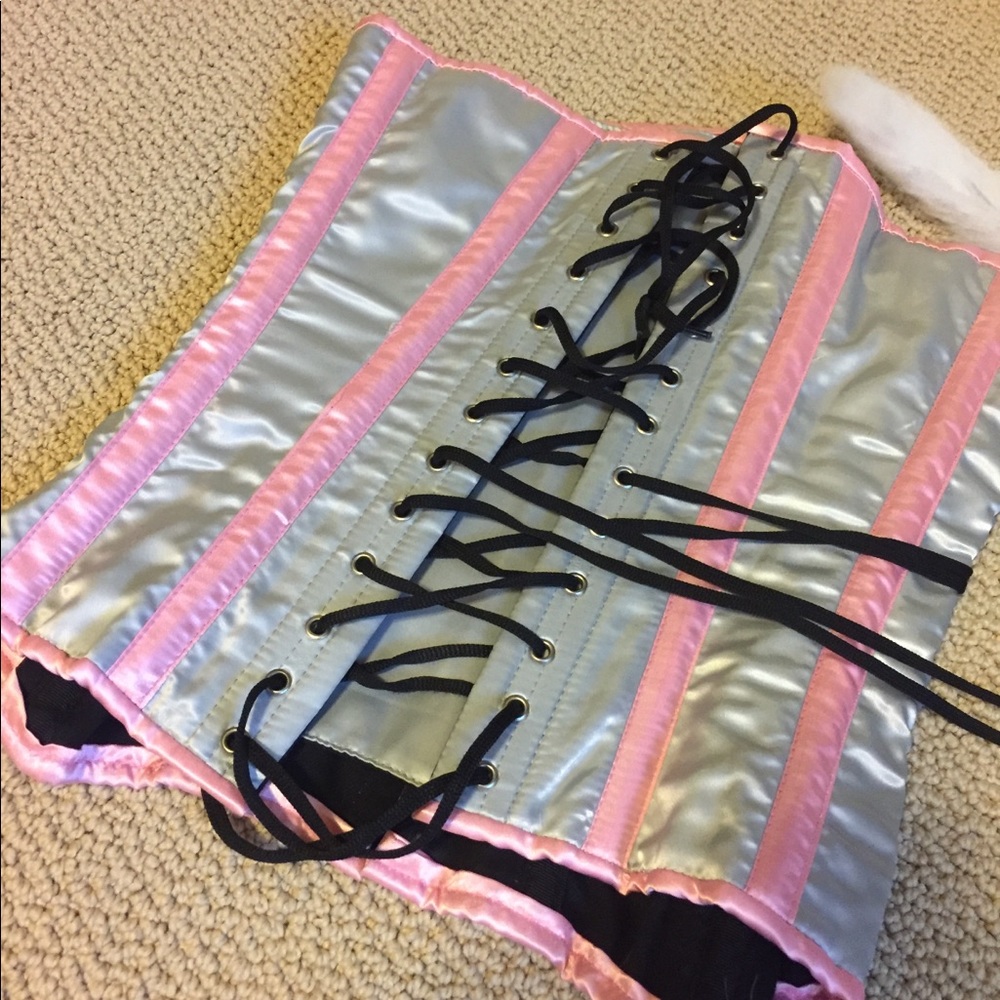 Sexy hand made, over-bust corset gothic lolita